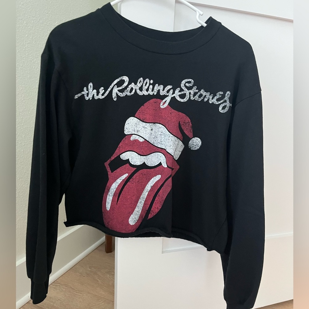 The Rolling Stones Cropped Sweater
